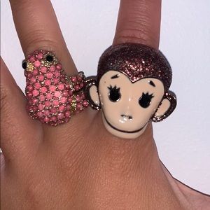 Betsey Johnson Ring Bundle !!!🐸🐵